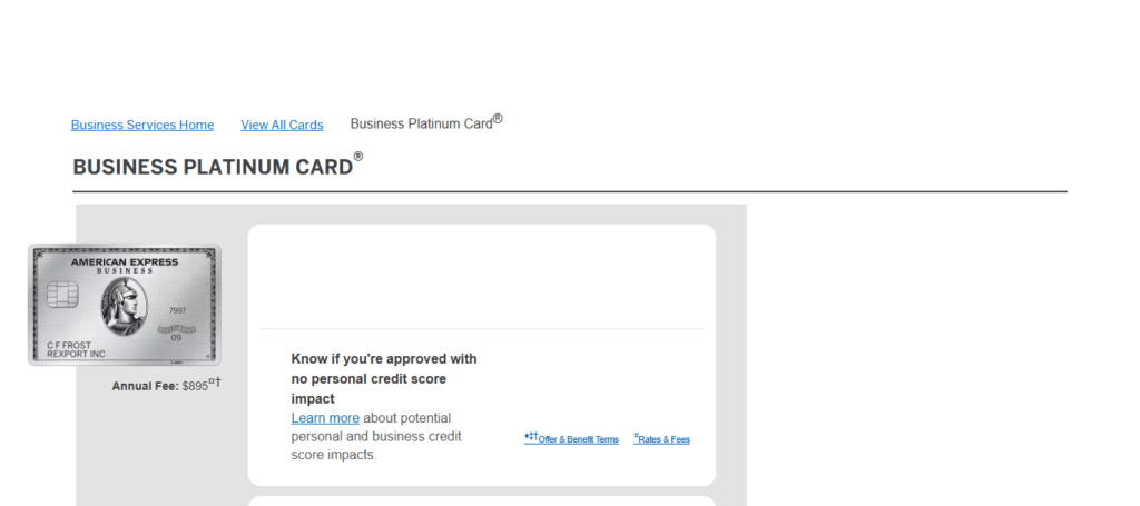 Amex Business Platinum

