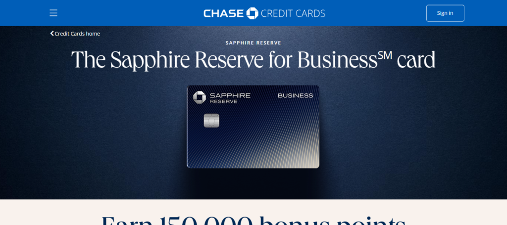  Chase Sapphire Reserve Business