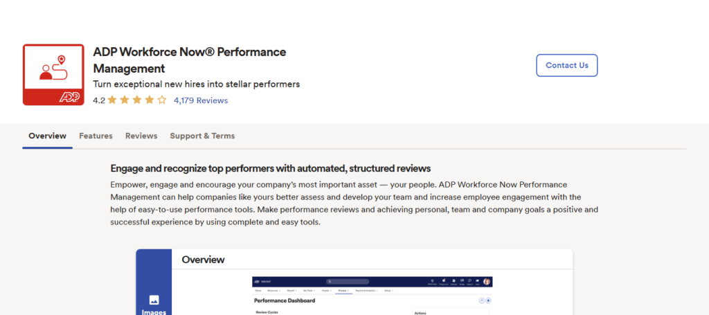 ADP Workforce Now Performance