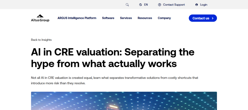 Altus Group AI Valuation