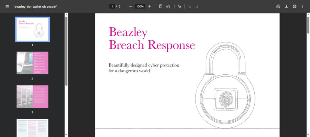 Beazley Breach Response (BBR)