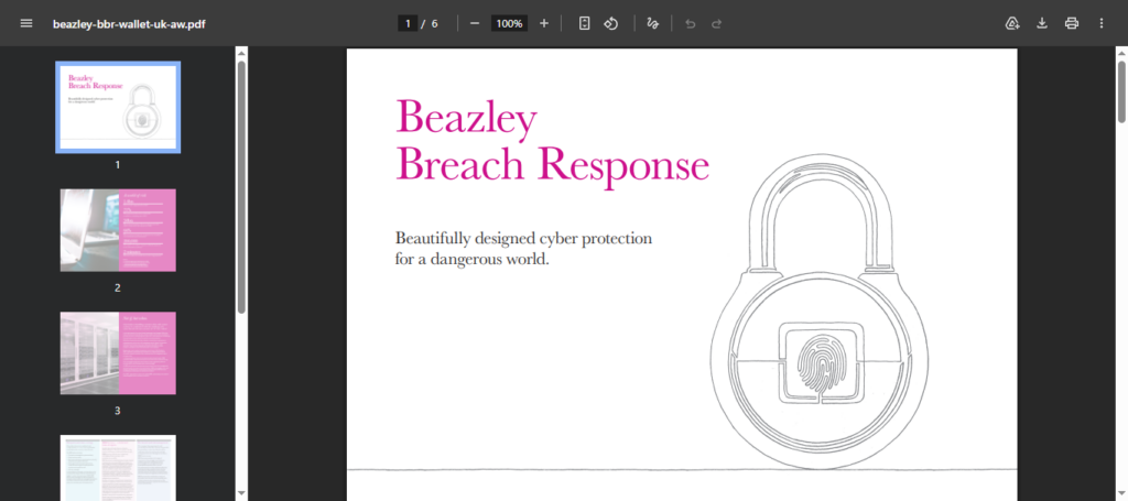 Beazley Breach Response (BBR)