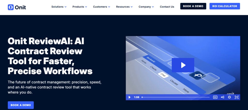 Onit AI Contract Review