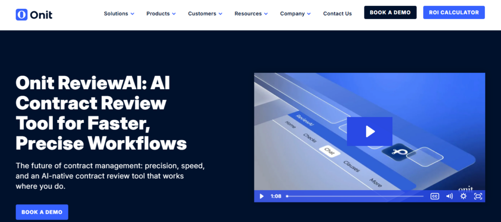 Onit AI Contract Review
