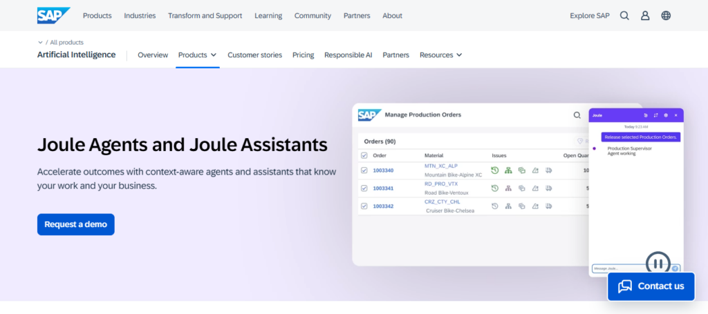SAP Joule AI Agents
