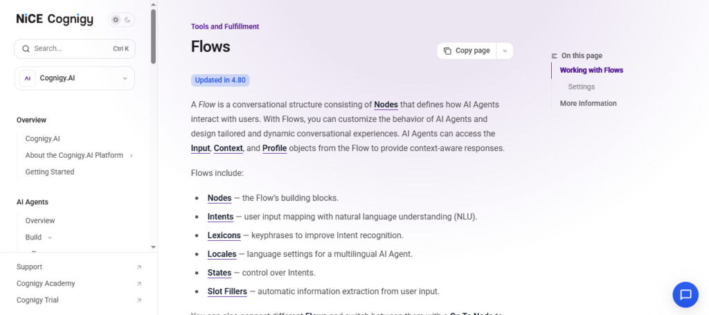 Cognigy.AI Flow Builder