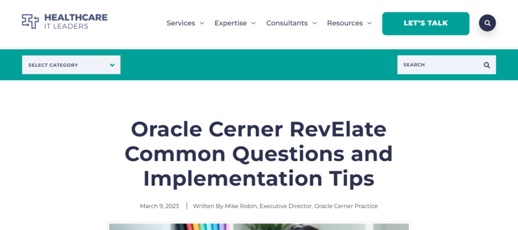 Cerner RevElate AI Audit