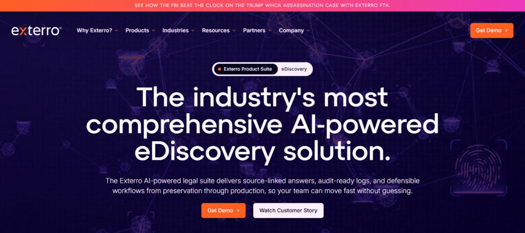 Exterro AI eDiscovery
