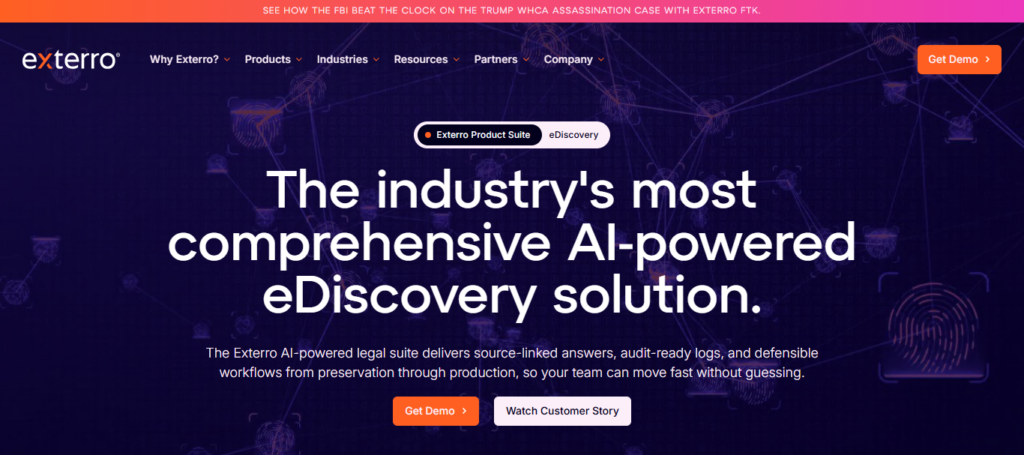 Exterro AI eDiscovery