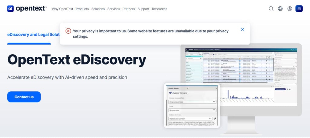 OpenText Axcelerate AI