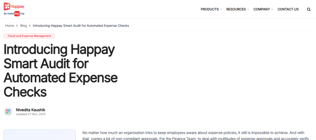 Happay AI Audit Engine