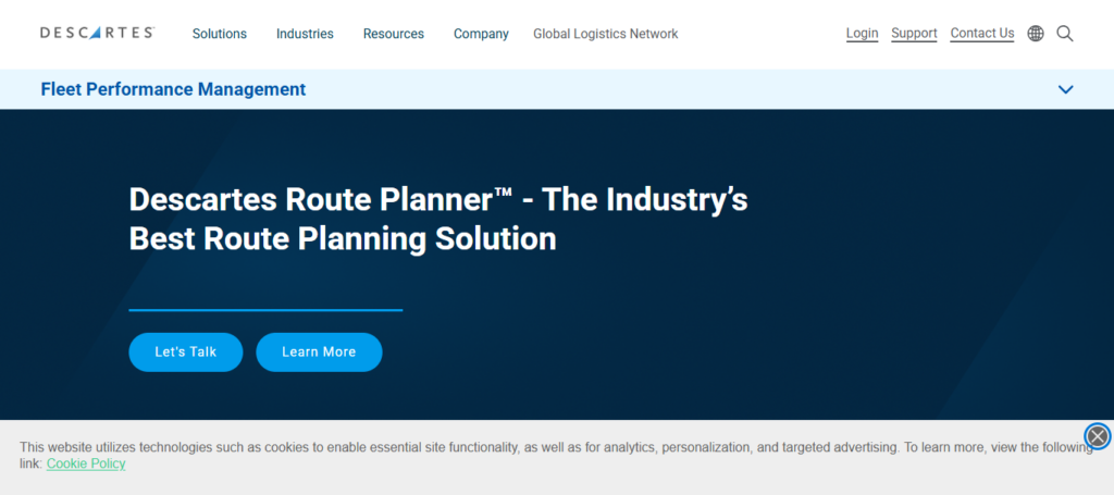 Descartes Route Planner AI