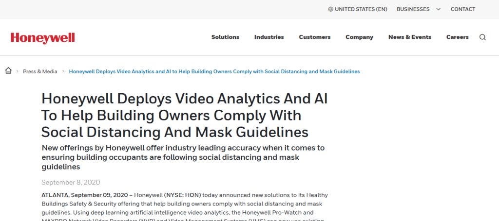 Honeywell ProWatch AI