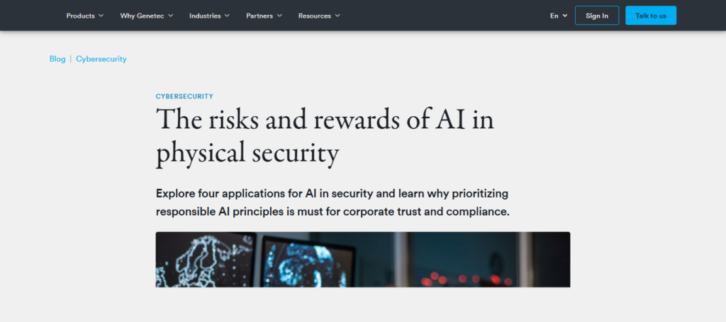 Genetec Security Center AI