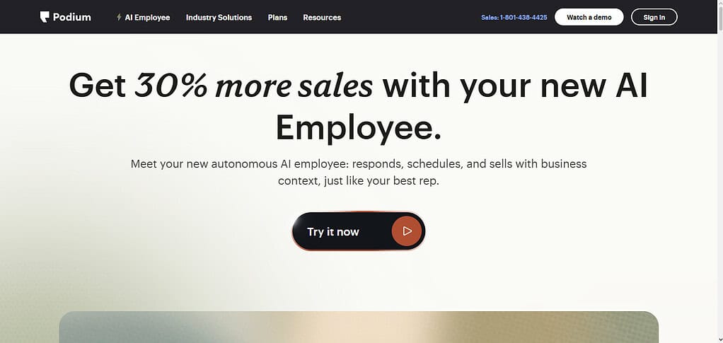 Podium AI Receptionist