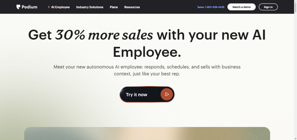 Podium AI Receptionist