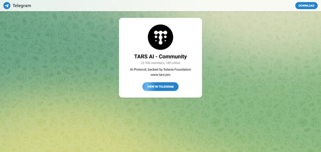 Tars Telegram AI