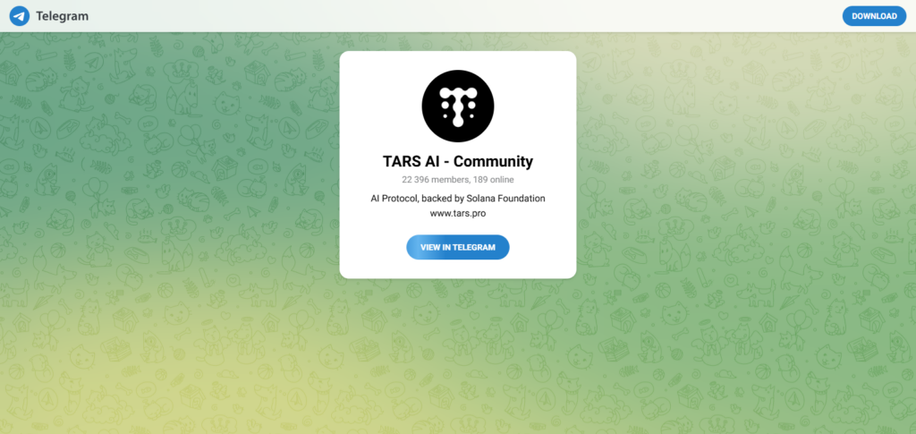 Tars Telegram AI