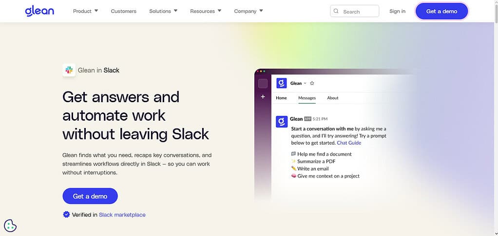 Glean AI Slack Agent