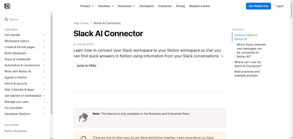 Notion AI Slack Agent