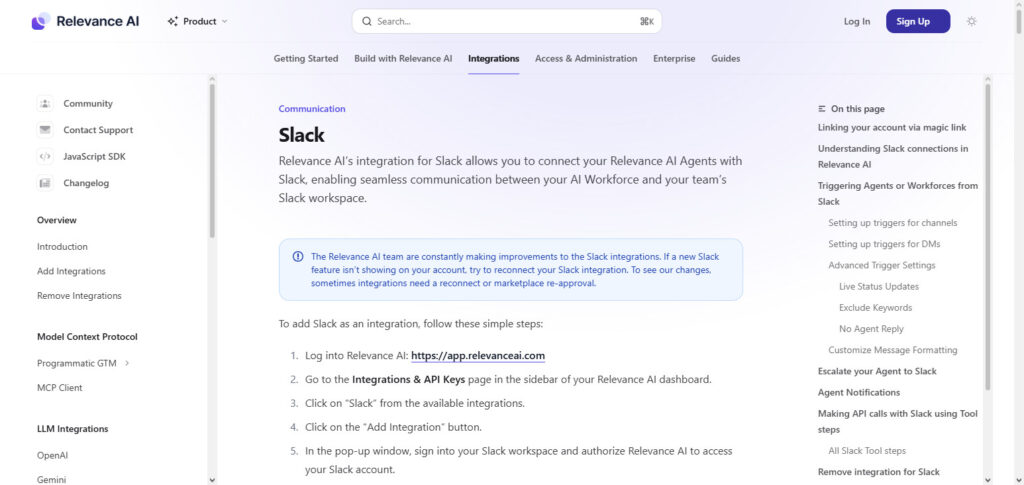 Relevance AI Slack Agent