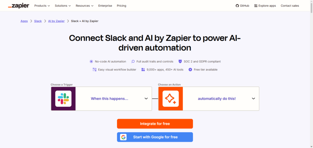 Zapier AI Slack Agent