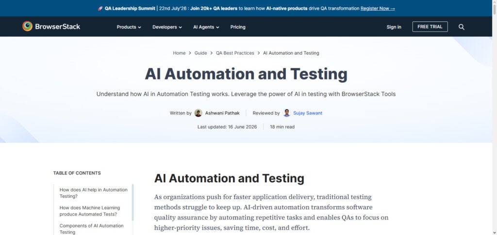 BrowserStack AI