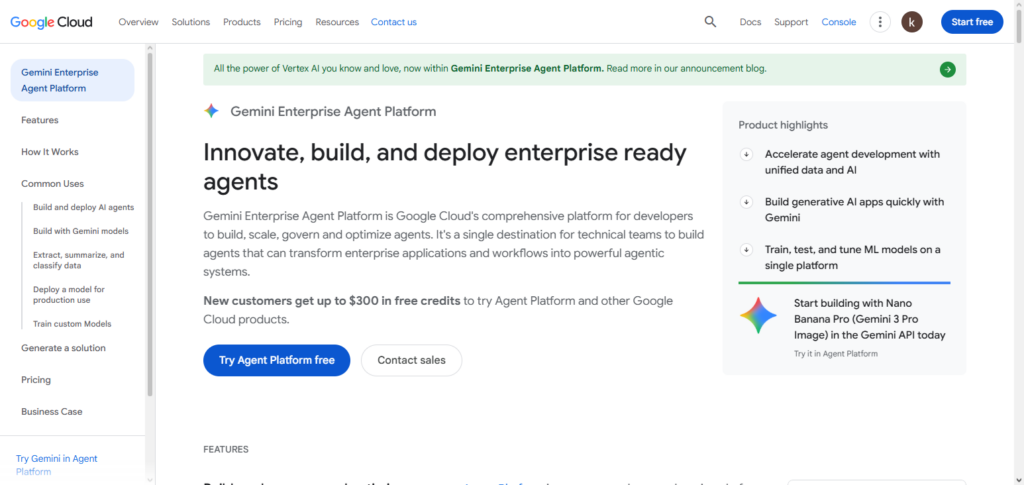 Google Vertex AI Agents
