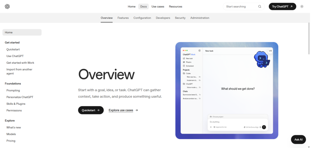 OpenAI Codex API