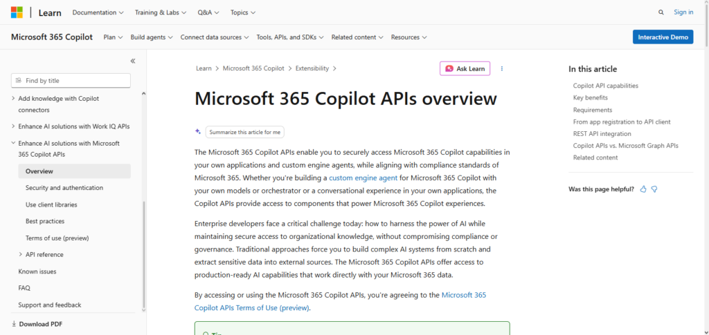 Microsoft Copilot Studio API