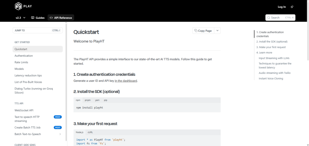 Play.ht API