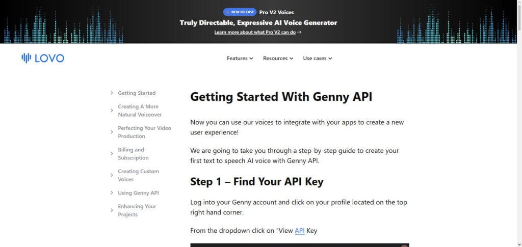LOVO AI API
