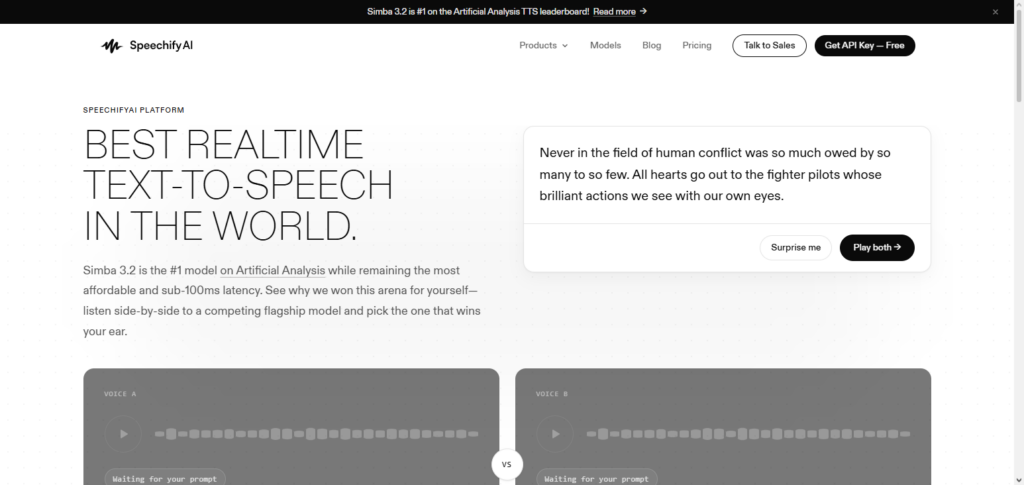 Speechify API