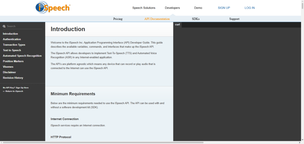 iSpeech API