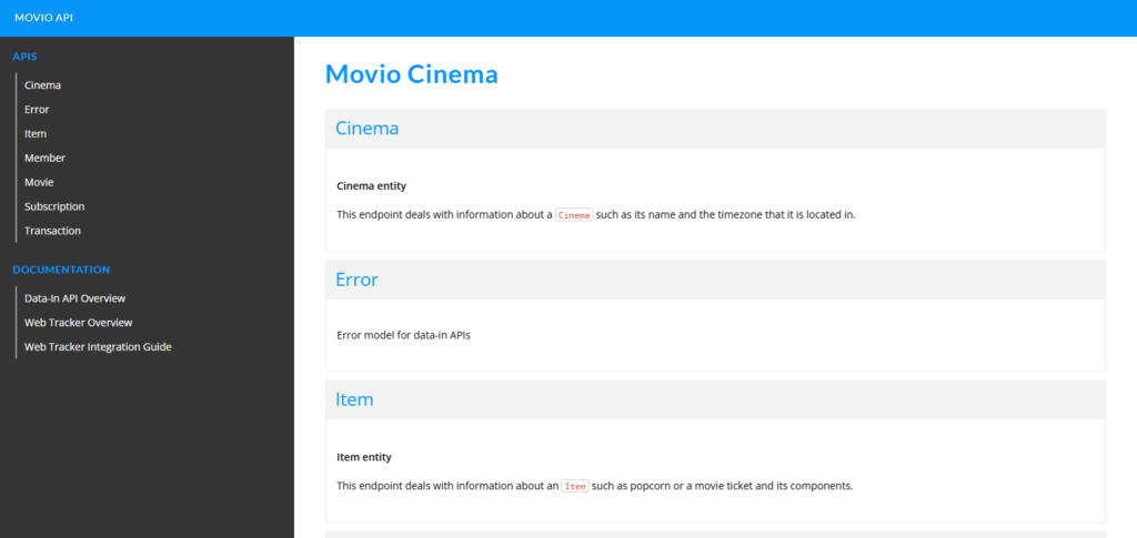 Movio API