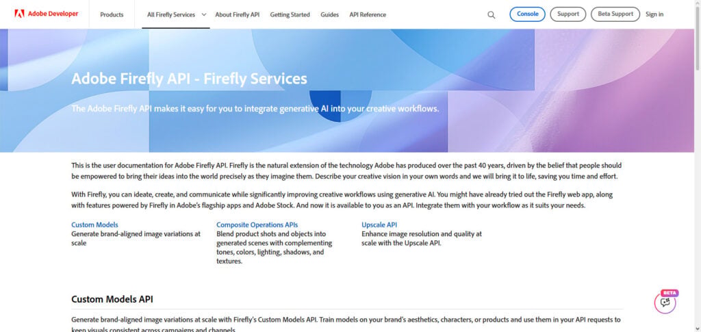 Adobe Firefly API