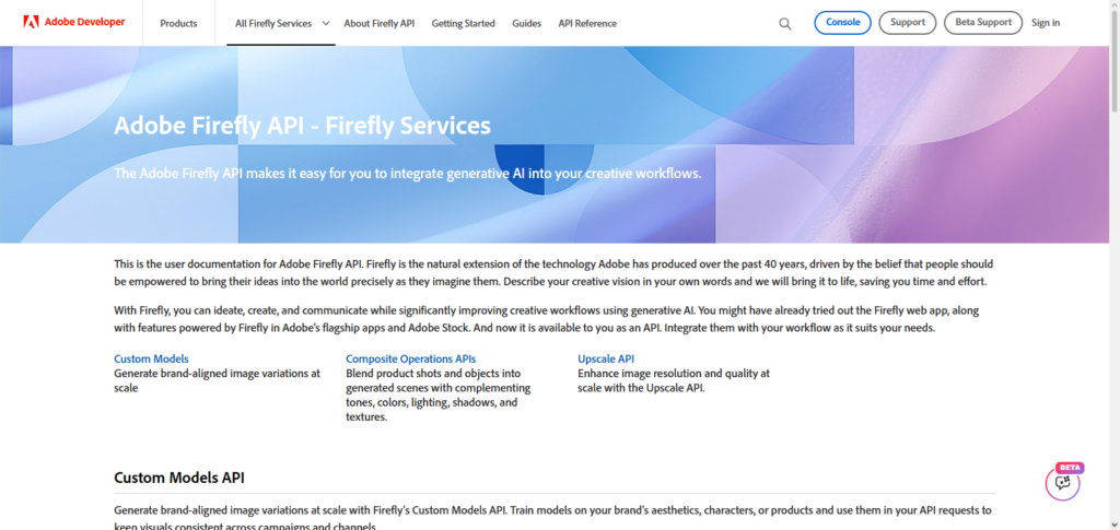 Adobe Firefly API