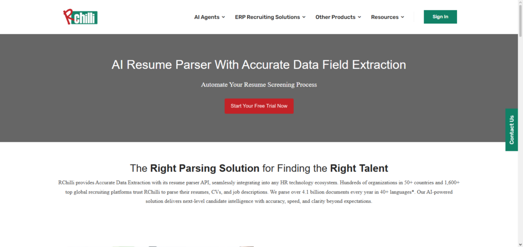 Rchilli Resume Parser API