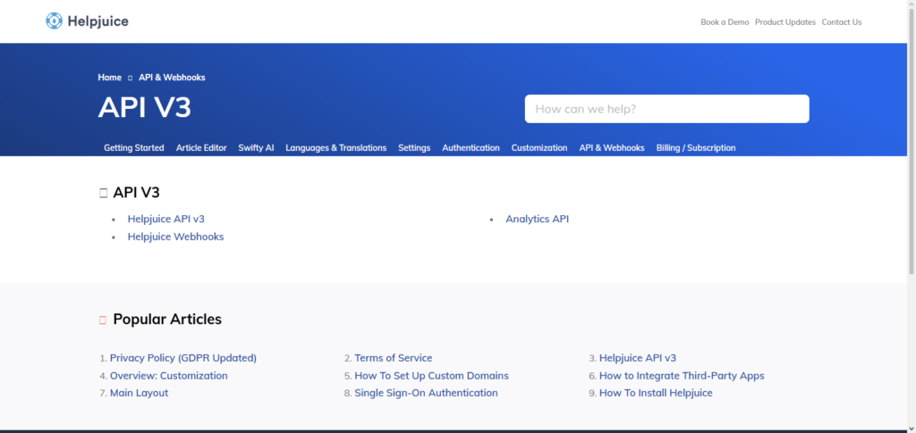 Helpjuice API
