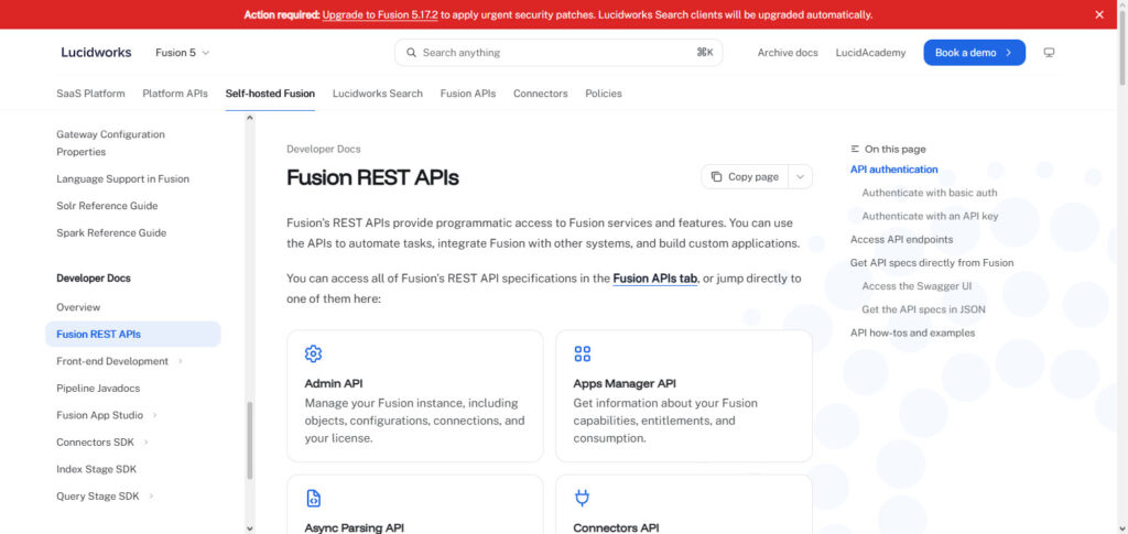 Lucidworks Fusion API