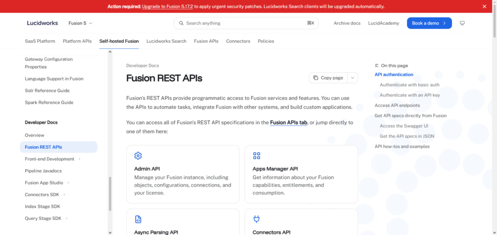 Lucidworks Fusion API