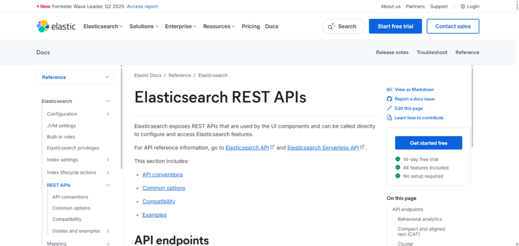 ElasticSearch API