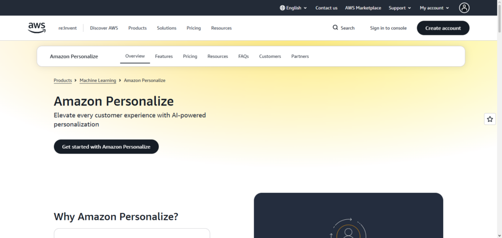 Amazon Personalize