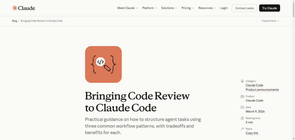 Anthropic Claude Code Review