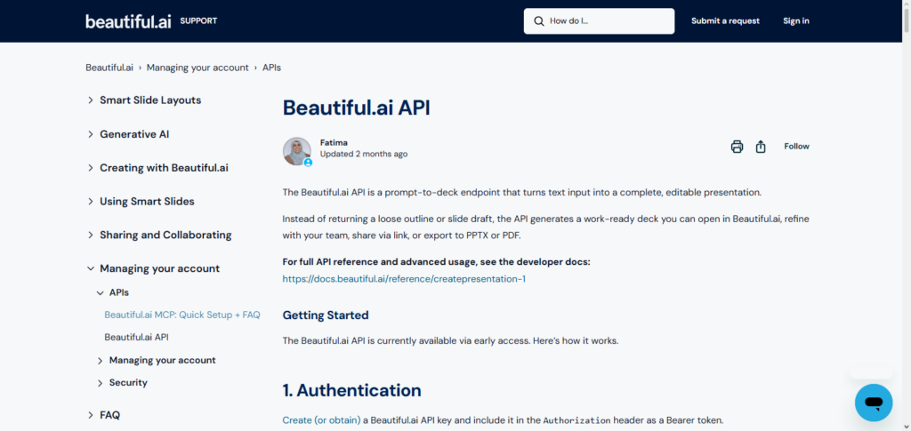 Beautiful.ai API