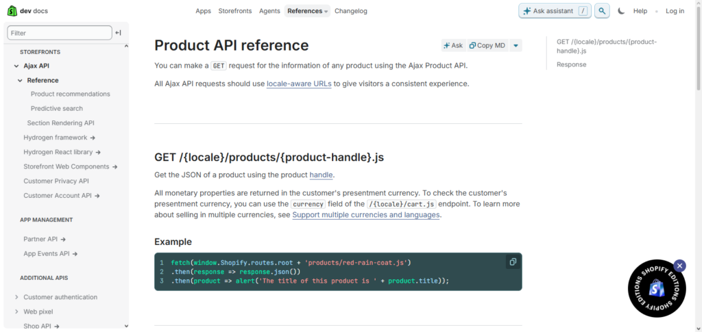 Shopify AI Product API
