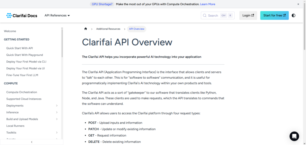 Clarifai Moderation API