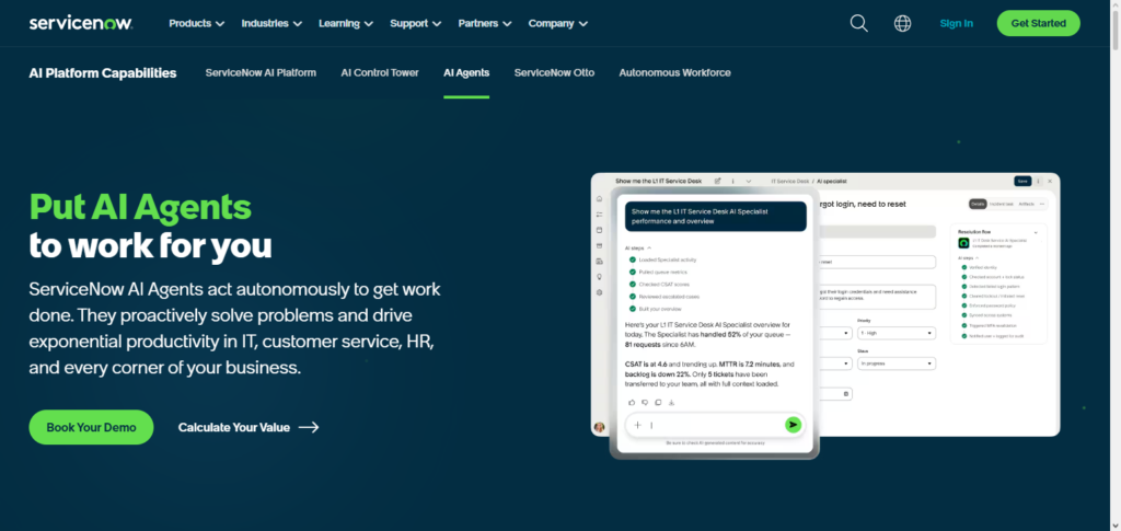 ServiceNow AI Agent