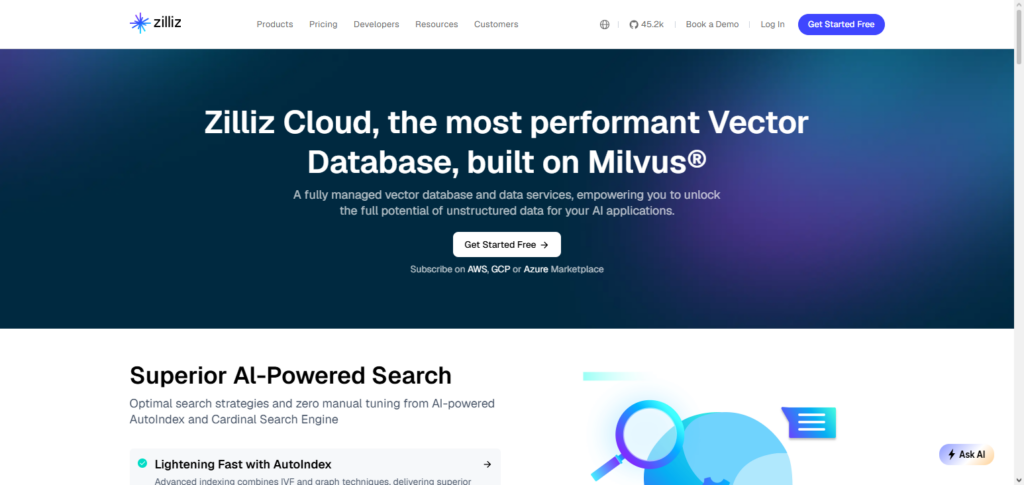 Milvus Zilliz Cloud
