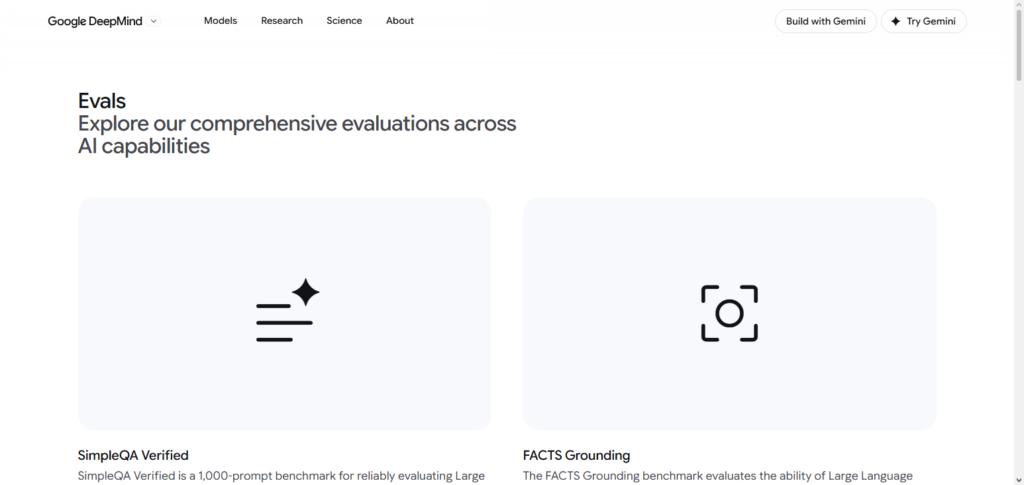 Google DeepMind Eval